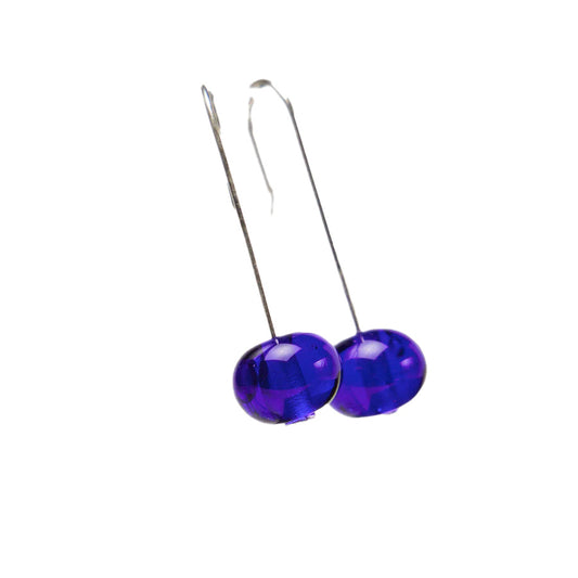 Bubble Bead Earrings: Glossy Cobalt Blue - Chrysler Museum Shop