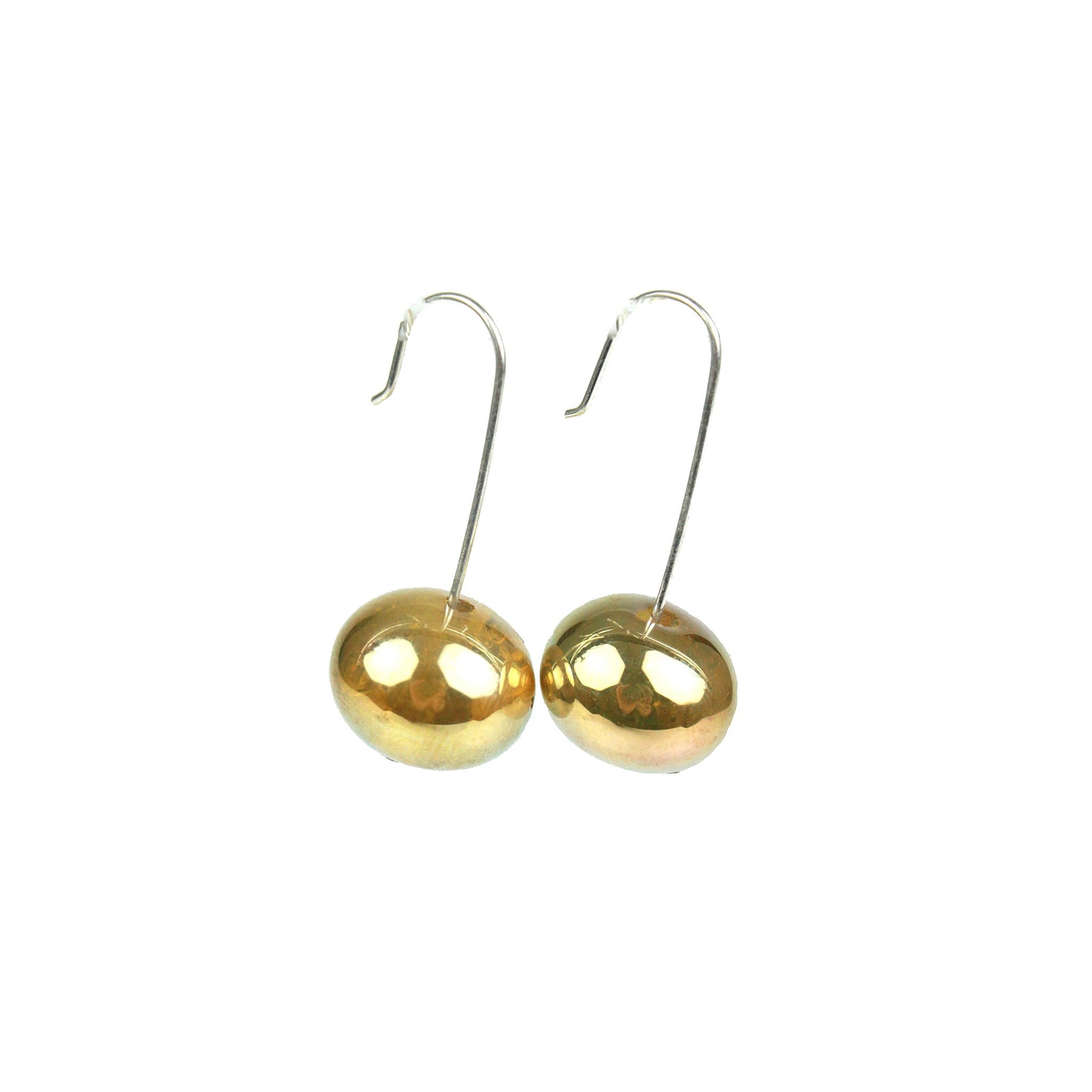 Bubble Bead Earrings: Metallic Gold - Chrysler Museum Shop