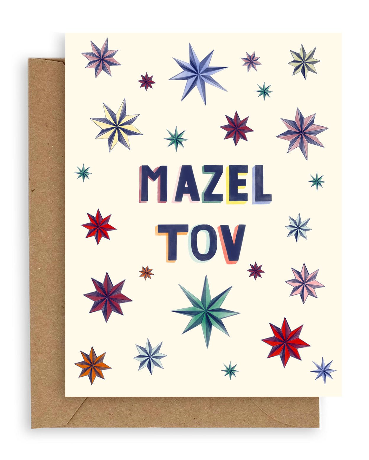 Star Gems Mazel Tov Greeting Card