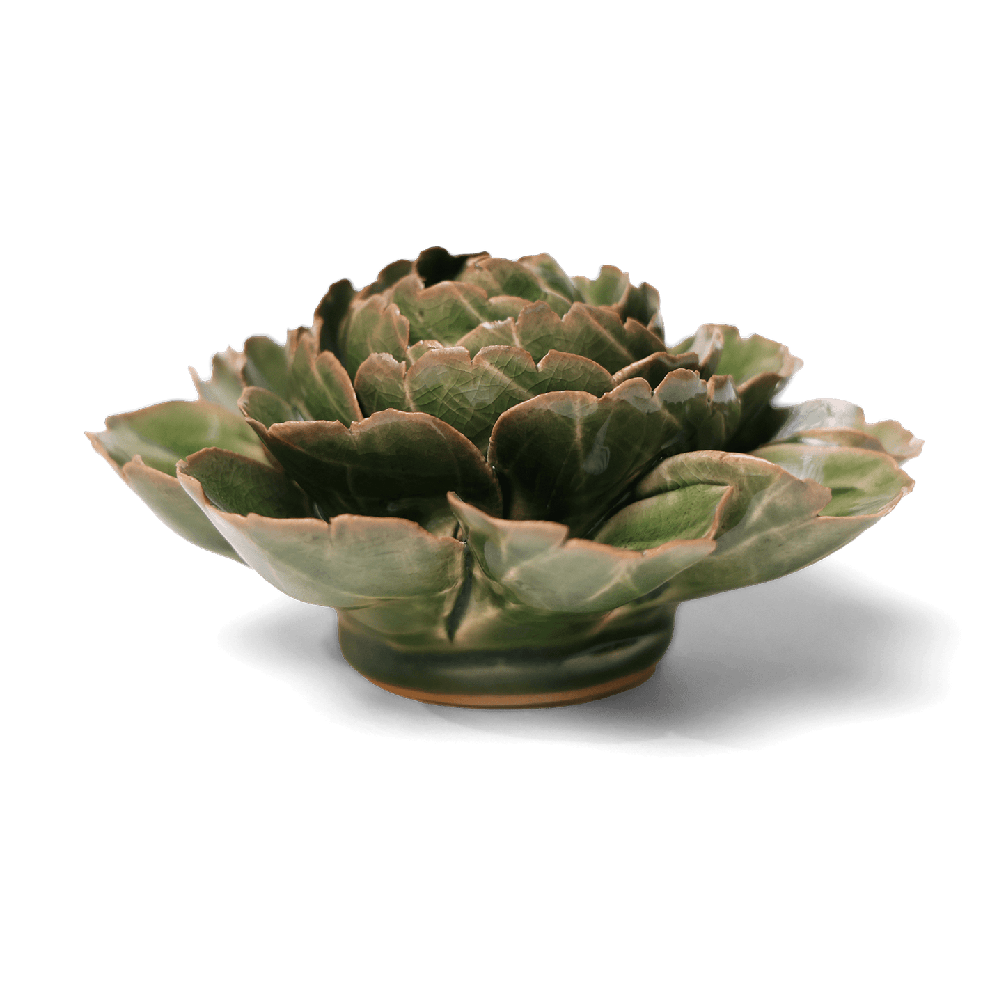 Ceramic Wallflower Large Green Cabbage Flower