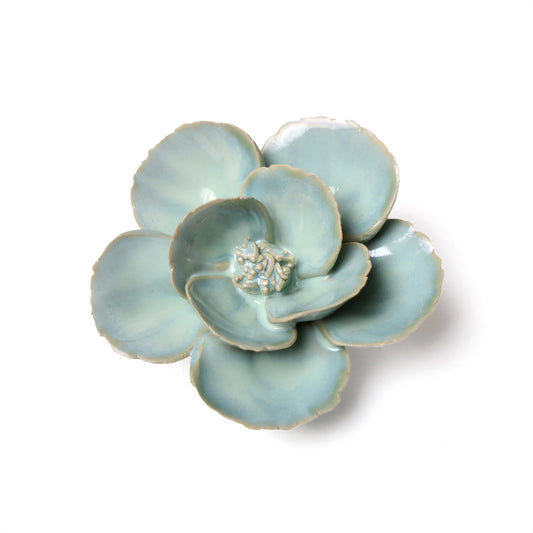 Ceramic Wallflowers - Teal Lotus Flower - Chrysler Museum Shop