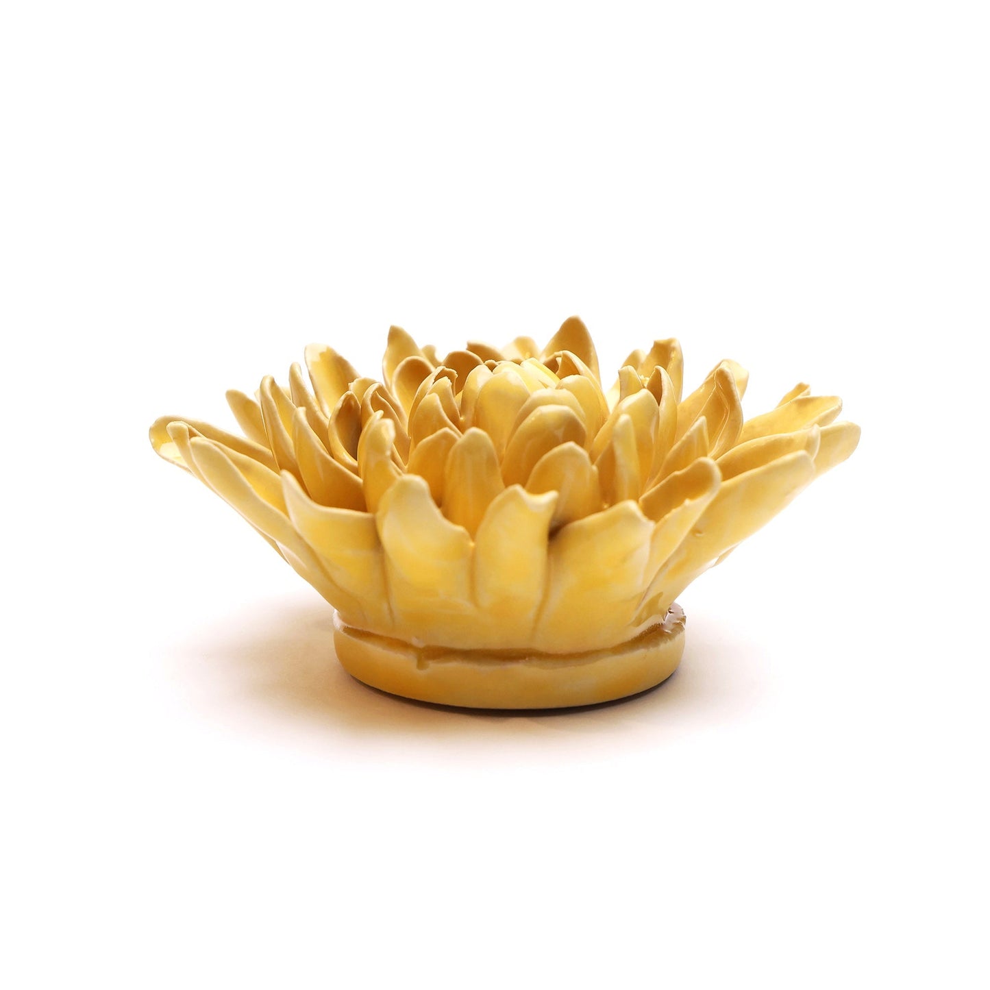 Ceramic Wallflower Yellow Chrysanthemum (Side) - Chrysler Museum Shop