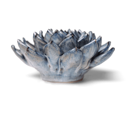 Ceramic Wallflower Large Blue Grey Succulent (Side) - Chrysler Museum Shop