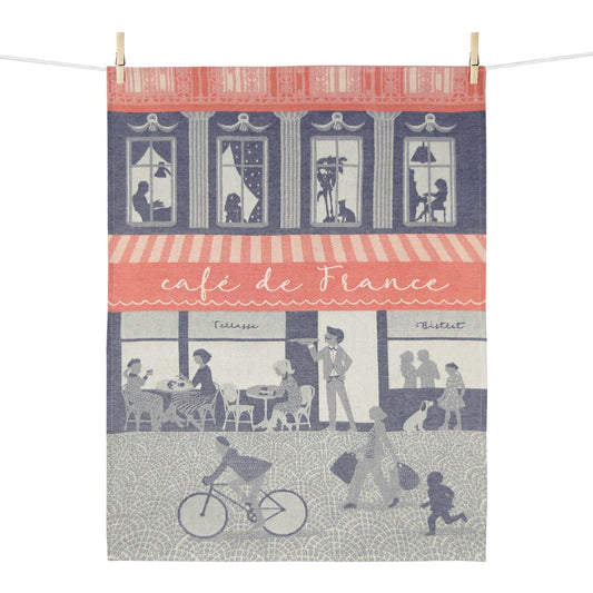 French Tea Towel: Café de France - Chrysler Museum Shop