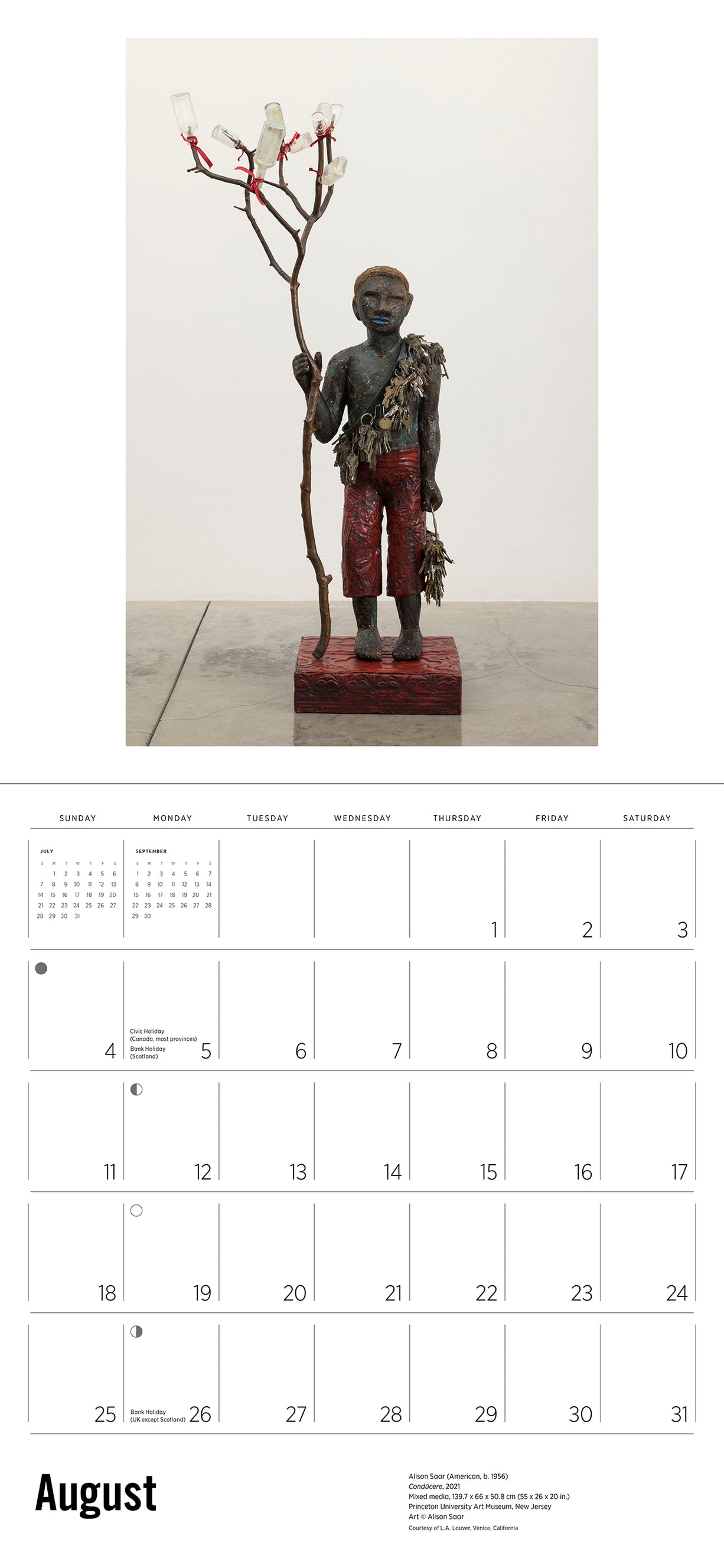 Legado: El arte de Betye, Lezley y Alison Saar Calendario de pared 2024