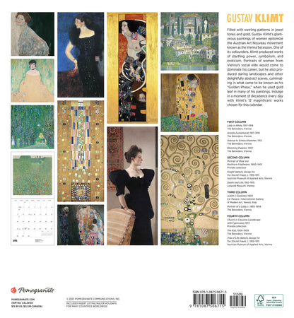 Gustav Klimt Wandkalender 2024