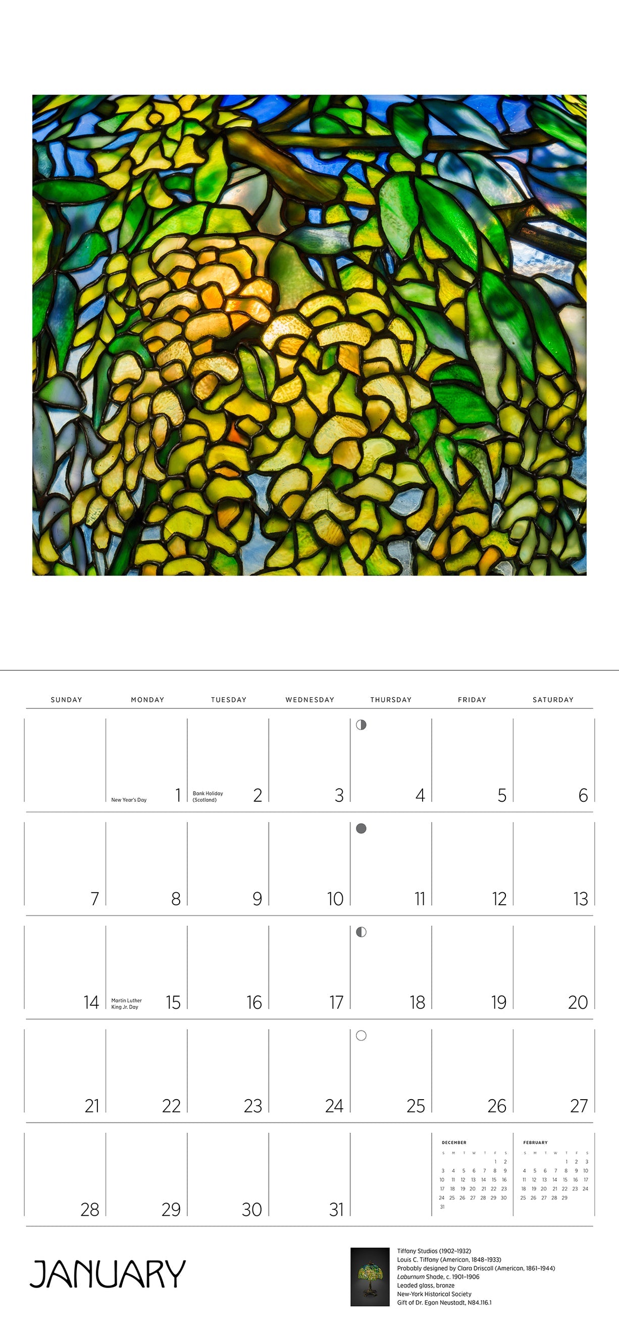 Tiffany 2024 Wall Calendar