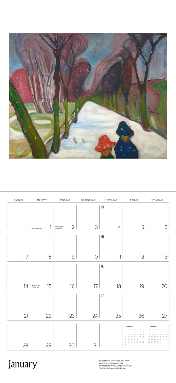Edvard Munch 2024 Wall Calendar