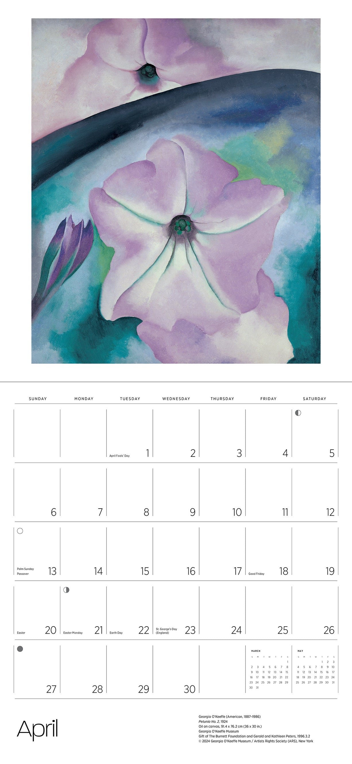 Georgia O'Keeffe 2025 Wall Calendar