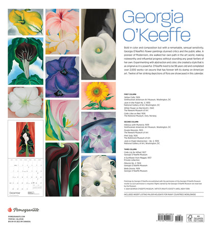 Calendario de pared Georgia O'Keeffe 2024