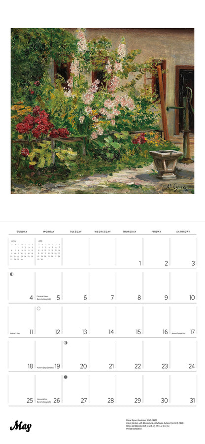 Gardens of the Impressionists 2025 Wall Calendar - Chrysler Museum Shop