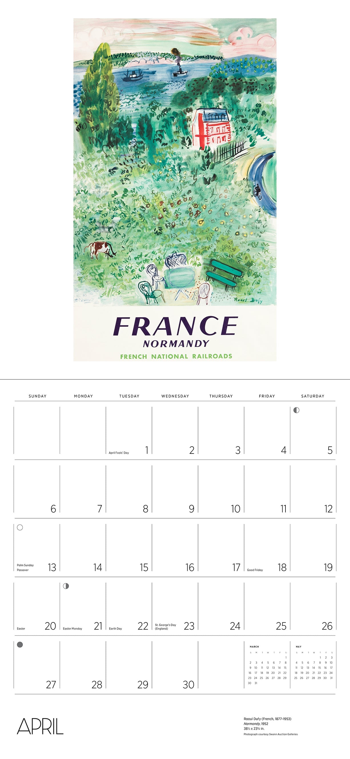 France: Vintage Travel Posters 2025 Wall Calendar - Chrysler Museum Shop