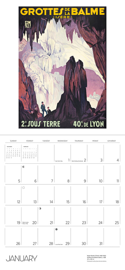 France: Vintage Travel Posters 2025 Wall Calendar - Chrysler Museum Shop