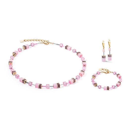 GeoCUBE® Jewelry Set: Pink - Chrysler Museum Shop