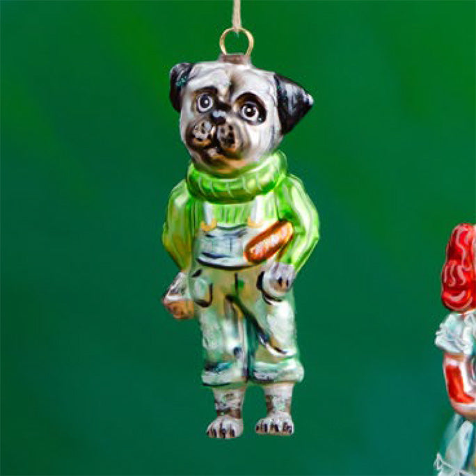 Natalié Lété Glass Dog Ornaments