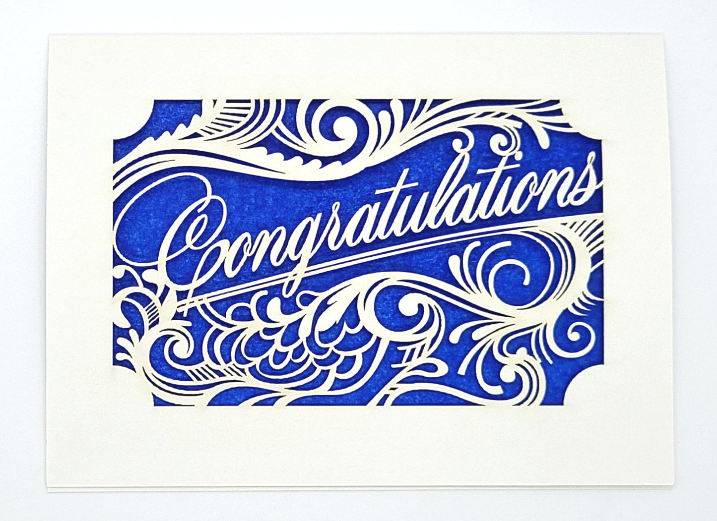Papel Picado Greeting Card: Congratulations (Filigree)