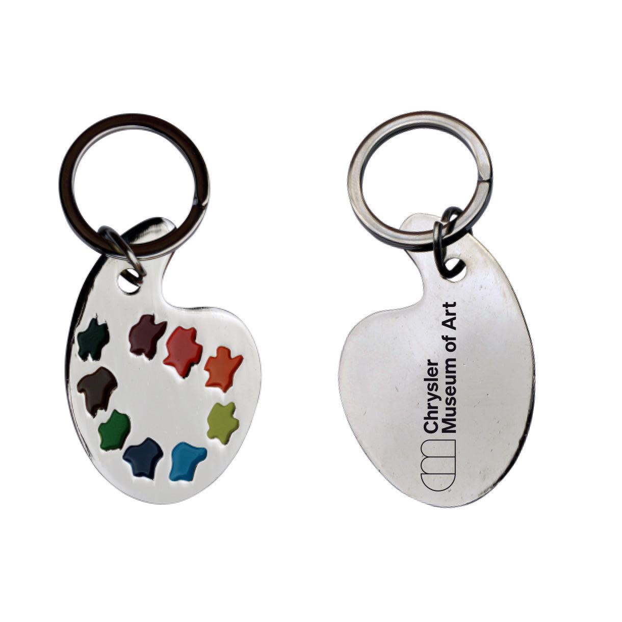 Chrysler Museum Artist's Palette Keychain - Chrysler Museum Shop