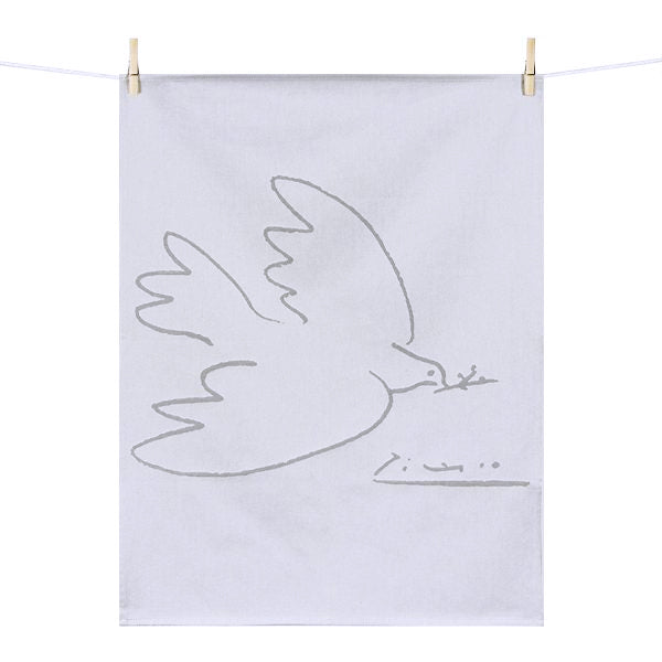 Woven Tea Towel: Picasso's "The Dove of Peace"