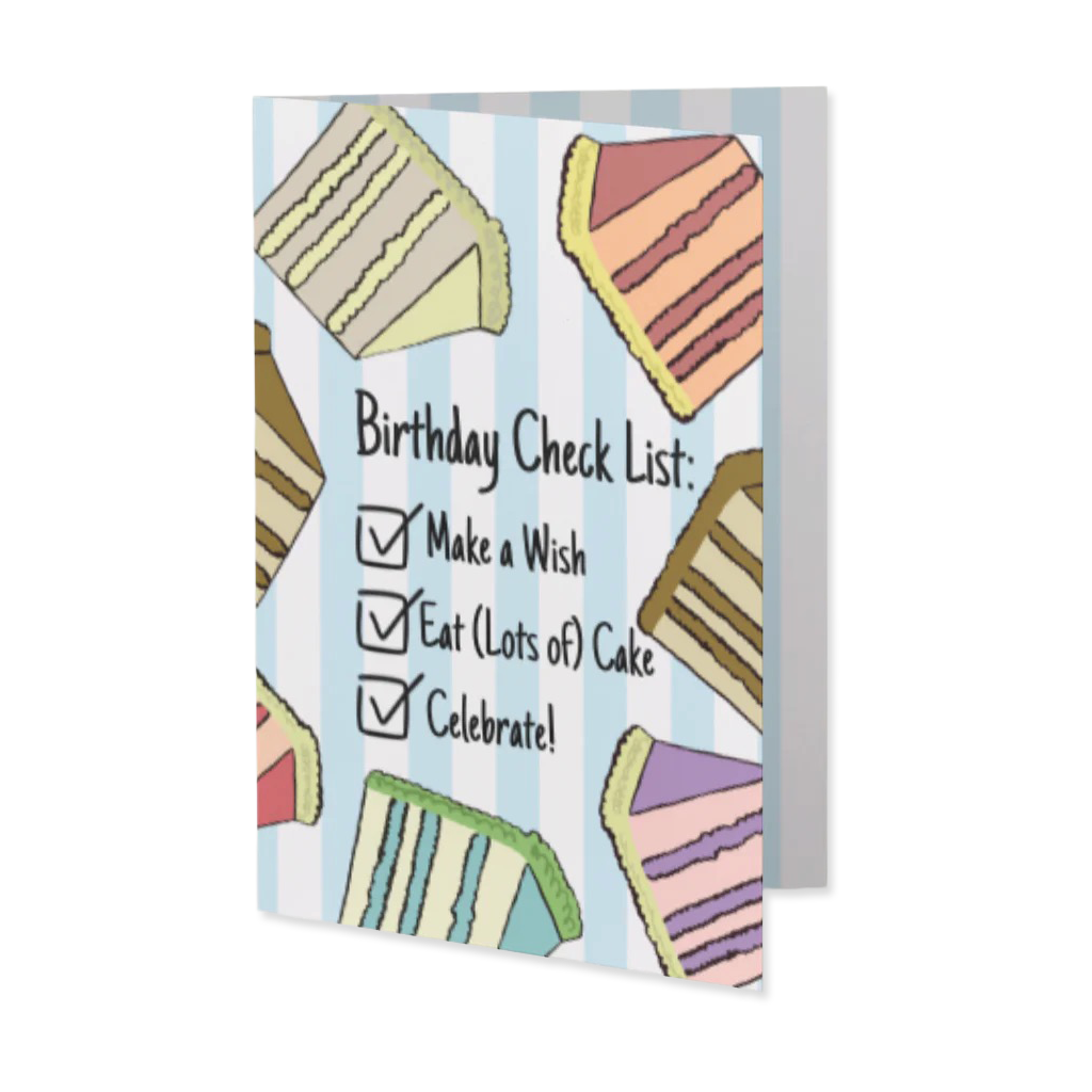 Birthday Checklist Greeting Card