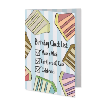 Birthday Checklist Greeting Card