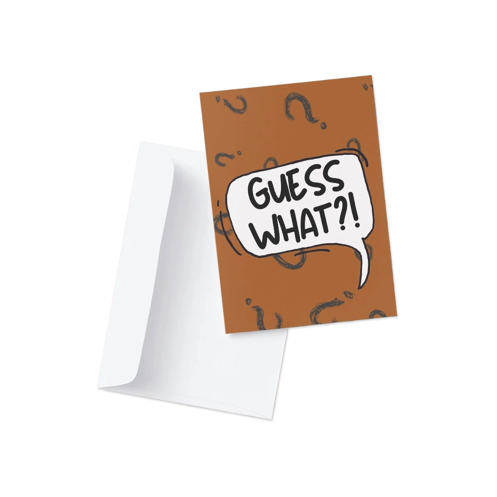 Guess What? Chicken Butt Greeting Card