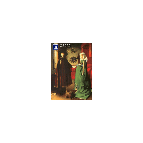 Lenticular Postcard: van Eyck (The Arnolfini portrait)