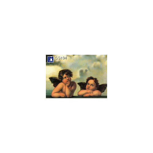 Lenticular Postcard: Raphael (Two Cherubs)