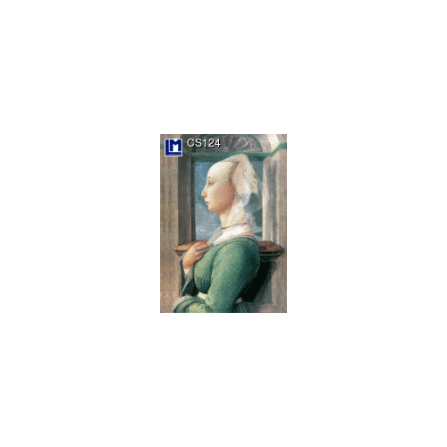 Lenticular Postcard: Lippi (Portrait of a Woman)