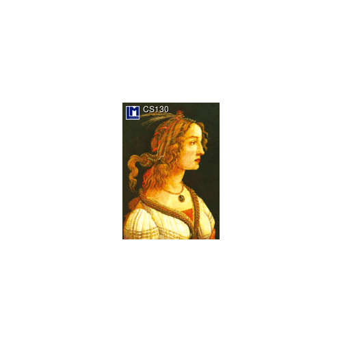 Lenticular Postcard: Botticelli (Portrait of a Young Woman)