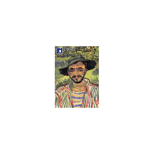 Lenticular Postcard: Van Gogh (Bust of Peasant Face with Straw Hat)