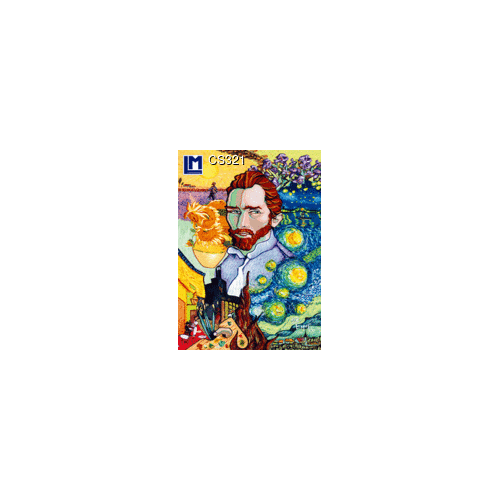 Lenticular Postcard: Vincent van Gogh, by Juan Carlos Espejo
