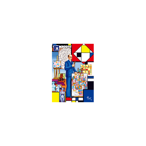 Lenticular Postcard: Piet Mondrian, by Juan Carlos Espejo