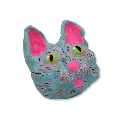 Papier-mâché Cat by Ethan Minsker - Chrysler Museum Shop