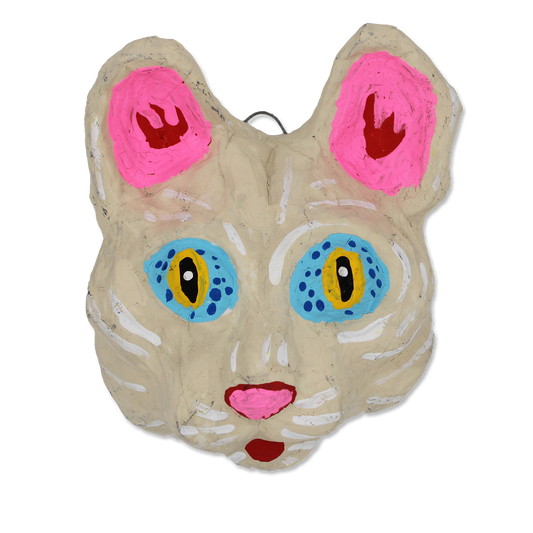 Papier-mâché Cat (Tan) by Ethan Minsker - Chrysler Museum Shop