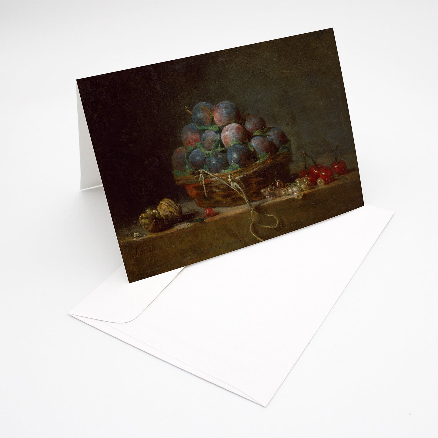 Blank Notecard: Chardin's "Basket of Plums" - Chrysler Museum Shop