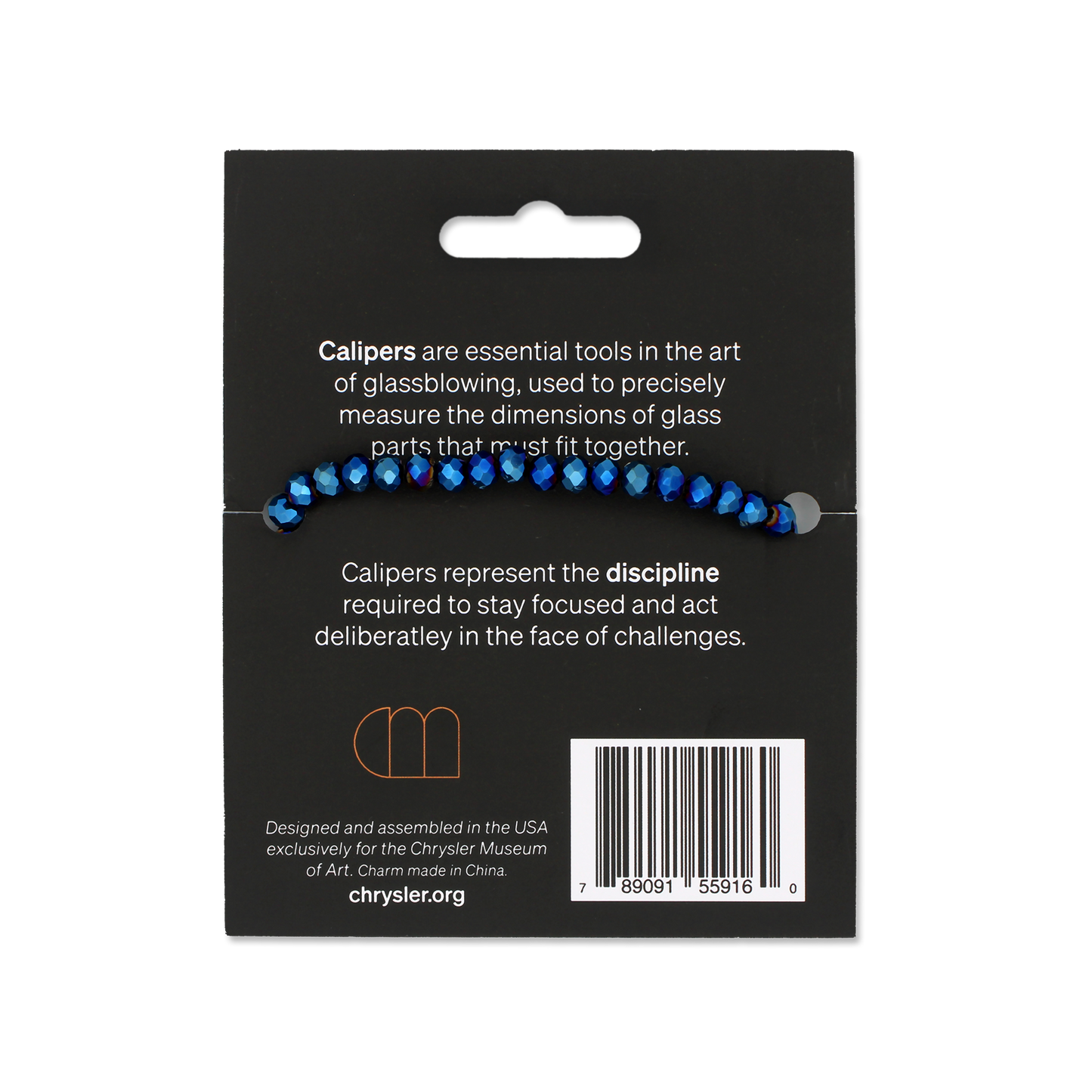 Glassblowing Charm Bracelet: Calipers (Back) - Chrysler Museum Shop