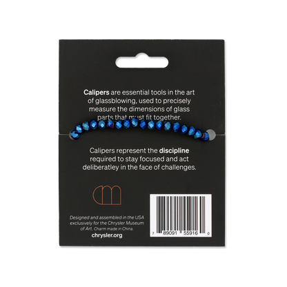 Glassblowing Charm Bracelet: Calipers (Back) - Chrysler Museum Shop