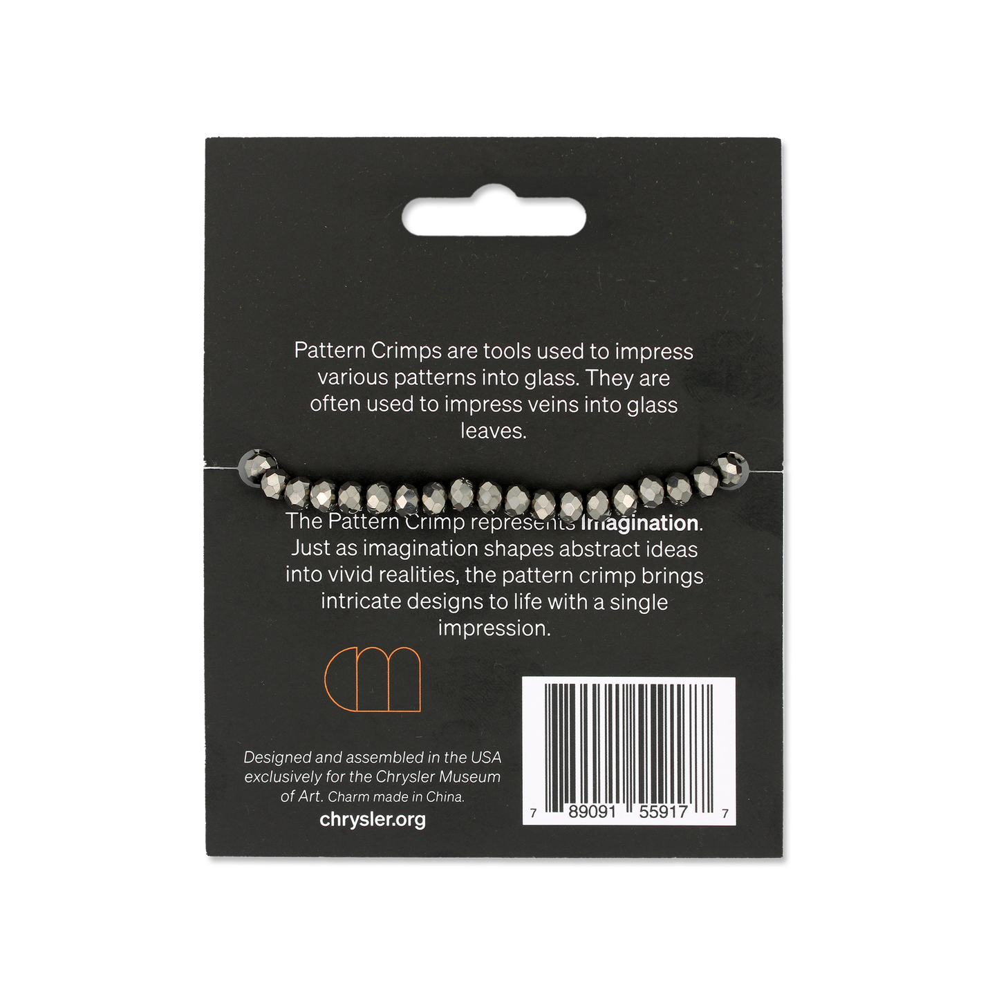 Glassblowing Charm Bracelet: Pattern Crimp (Back) - Chrysler Museum Shop