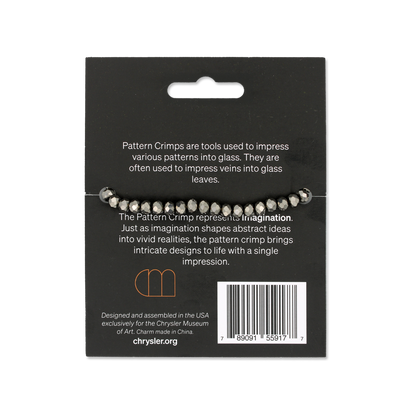 Glassblowing Charm Bracelet: Pattern Crimp (Back) - Chrysler Museum Shop