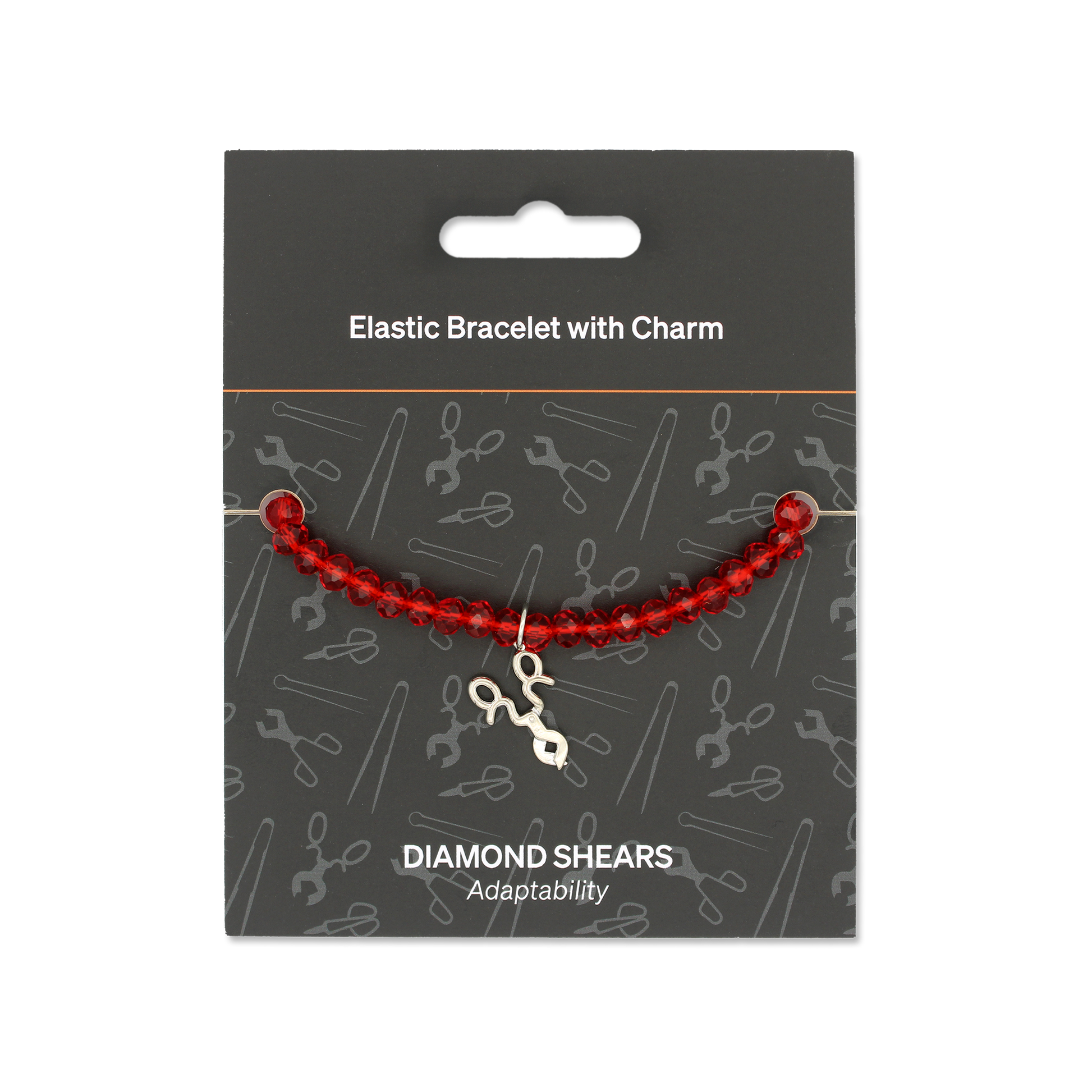 Glassblowing Charm Bracelet: Diamond Shears (Front) - Chrysler Museum Shop