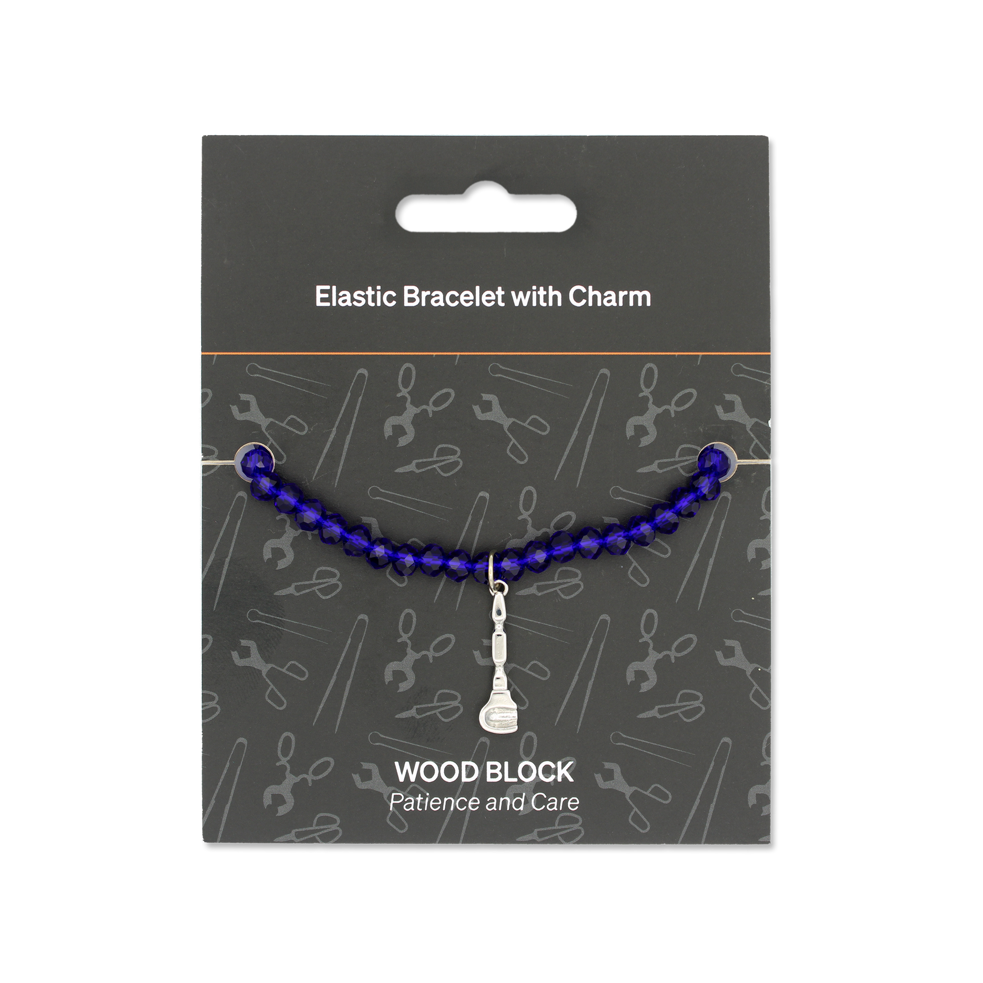 Glassblowing Charm Bracelet: Wood Block (Front) - Chrysler Museum Shop