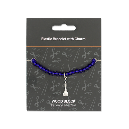 Glassblowing Charm Bracelet: Wood Block (Front) - Chrysler Museum Shop