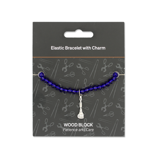 Glassblowing Charm Bracelet: Wood Block (Front) - Chrysler Museum Shop