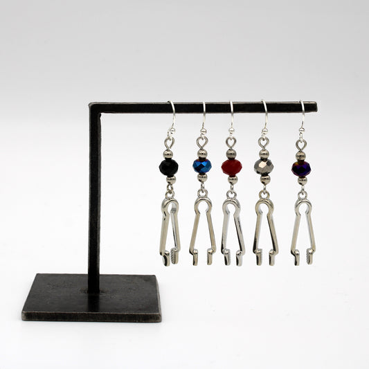 Glassblowing Charm Earrings: Pattern Crimp - Chrysler Museum Shop