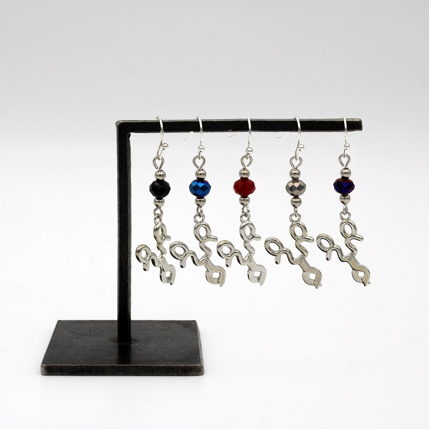 Glassblowing Charm Earrings: Diamond Shears - Chrysler Museum Shop