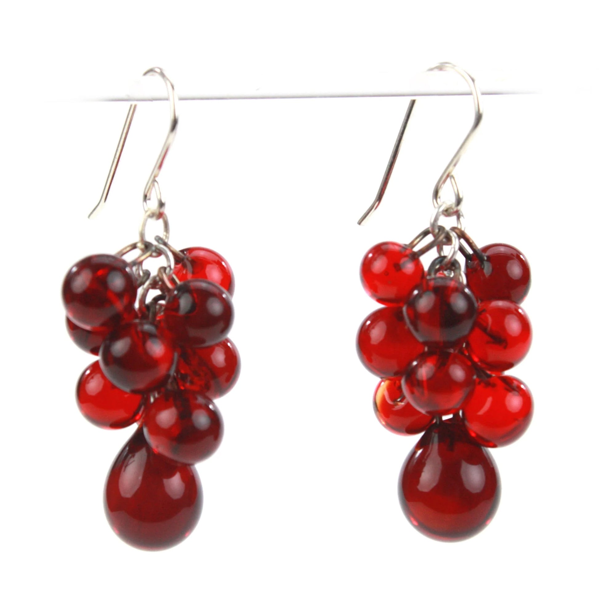 Chroma Earrings: Red - Chrysler Museum Shop