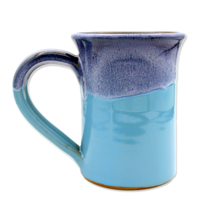 Handmade Chrysler Museum Mug in Powder Blue, by Deneen Pottery - Chrysler Museum Shop