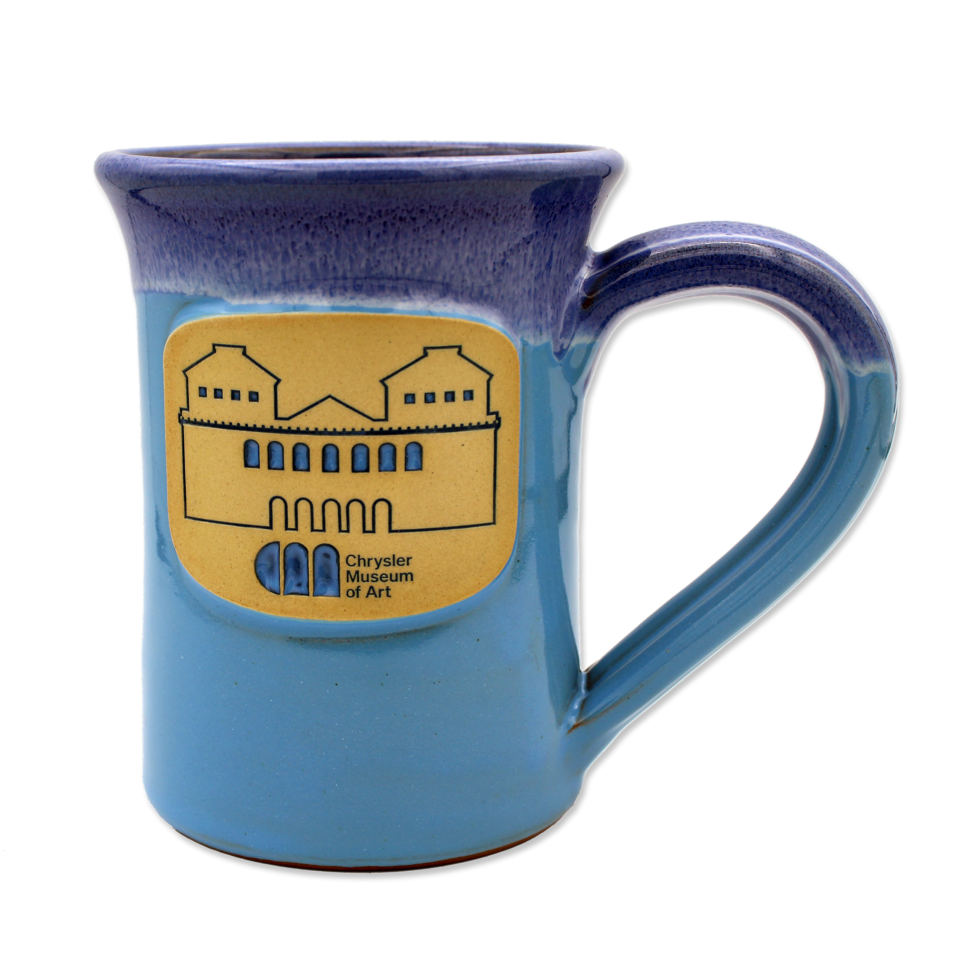 Handmade Chrysler Museum Mug in Powder Blue, by Deneen Pottery - Chrysler Museum Shop