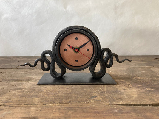 Hand forged Iron Horizontal Clock #15 - Chrysler Museum Shop