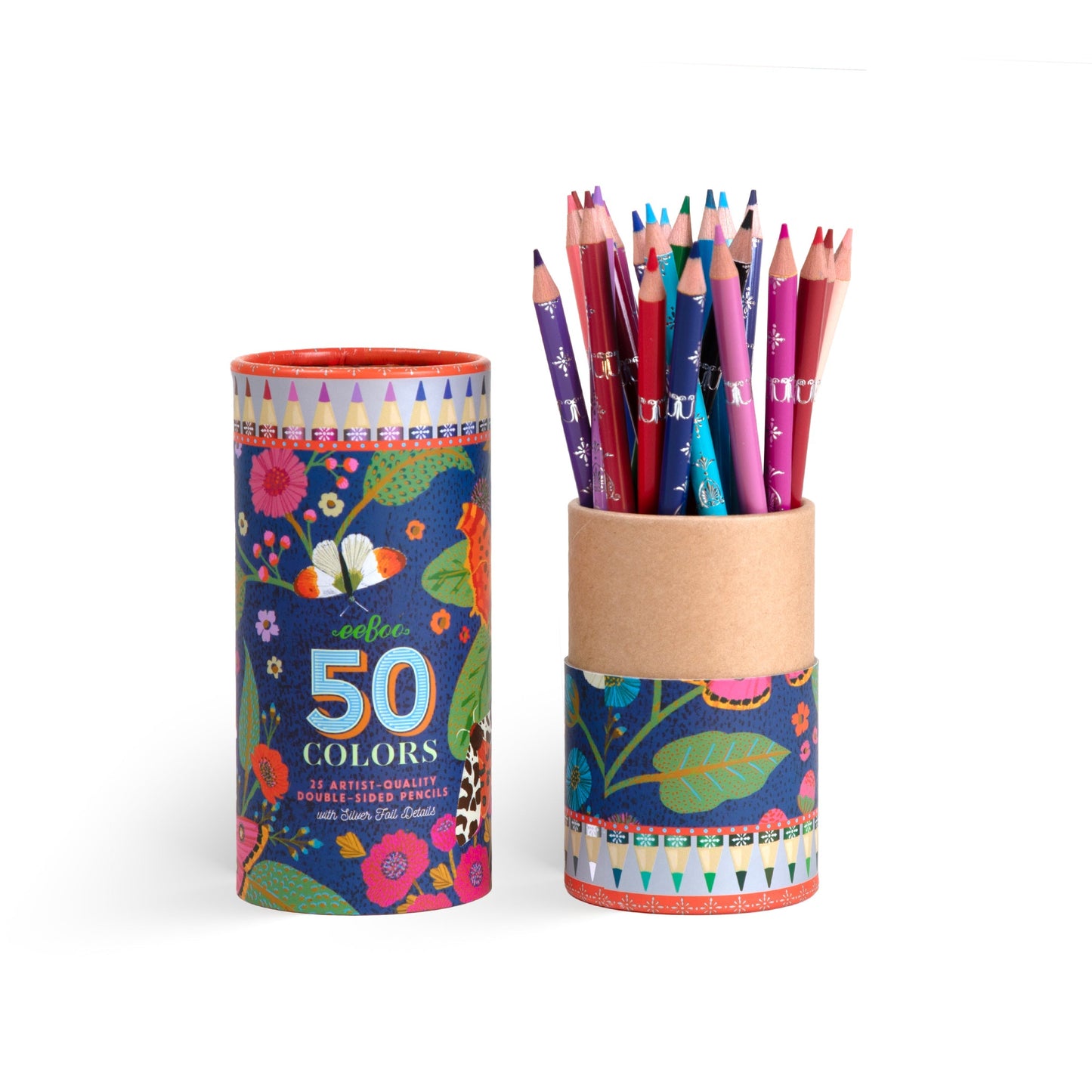 Double-Sided Pencils Canister Set/50 colors by Victoria Ball